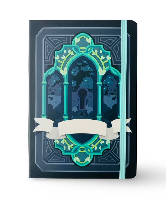Notebook Hardcover A5 Magic Key Green - Kenji - CuteStuff.nl
