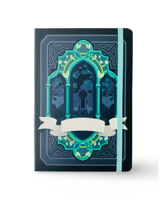 Notebook Hardcover A5 Magic Key Green - Kenji - CuteStuff.nl