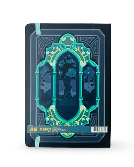 Notebook Hardcover A5 Magic Key Green - Kenji - CuteStuff.nl