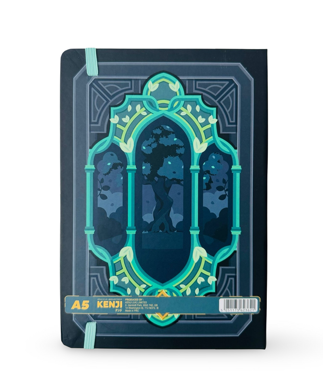 Notebook Hardcover A5 Magic Key Green - Kenji - CuteStuff.nl