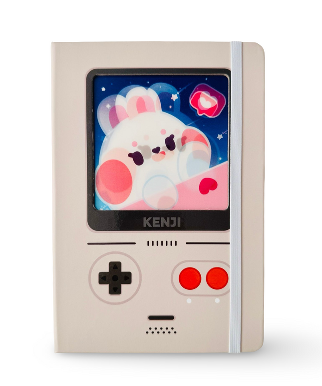 Notebook Hardcover A5 Retro Bunny Lunar - Kenji - CuteStuff.nl