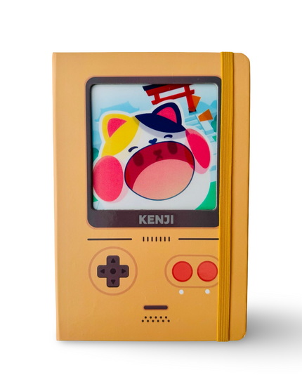 Notebook Hardcover A5 Retro Cat Lucky - Kenji - CuteStuff.nl