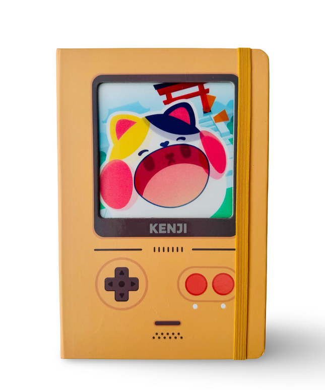 Notebook Hardcover A5 Retro Cat Lucky - Kenji - CuteStuff.nl