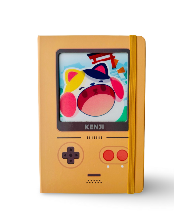 Notebook Hardcover A5 Retro Cat Lucky - Kenji - CuteStuff.nl