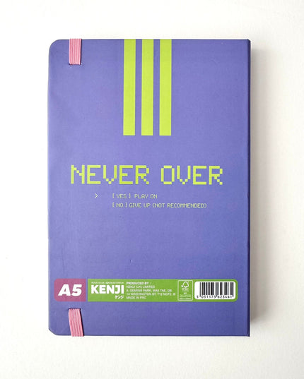 Notebook Hardcover A5 Retro Cow Angus - Kenji - CuteStuff.nl