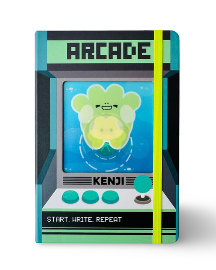 Notebook Hardcover A5 Retro Frog Oppy - Kenji - CuteStuff.nl