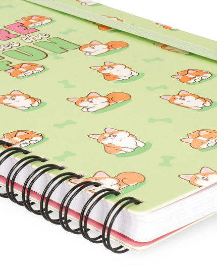 Notebook Hardcover Ring A5 Corgi - Legami - CuteStuff.nl