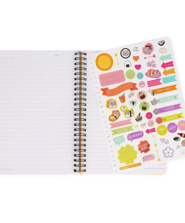 Notebook Hardcover Ring A5 Sushi Cats - Legami - CuteStuff.nl
