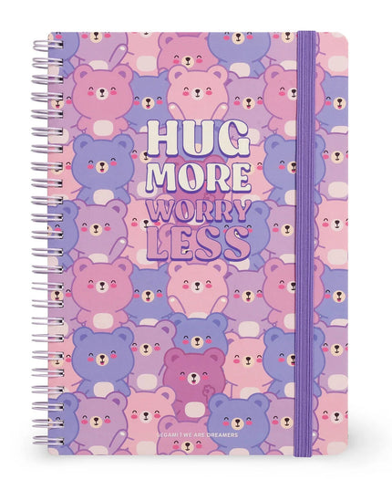 Notebook Hardcover Ring A5 Teddy Bear - Legami - CuteStuff.nl