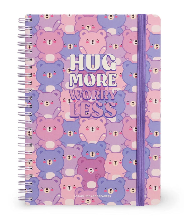 Notebook Hardcover Ring A5 Teddy Bear - Legami - CuteStuff.nl
