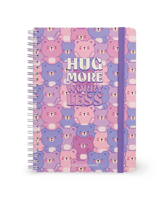 Notebook Hardcover Ring A5 Teddy Bear - Legami - CuteStuff.nl