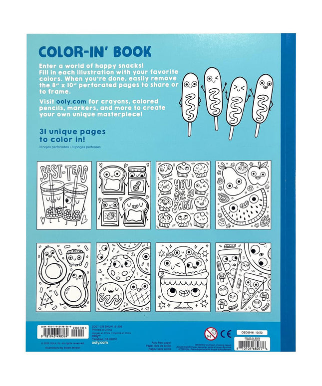 Ooly – Kleurboek Happy Snacks - CuteStuff.nl