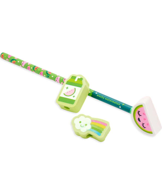 Ooly – Lil Juicy Scented Pencil Topper Erasers – Watermelon - CuteStuff.nl