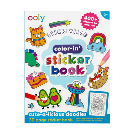 Ooly - Sticker Kleurboek Cute-A-Licious Doodles - CuteStuff.nl