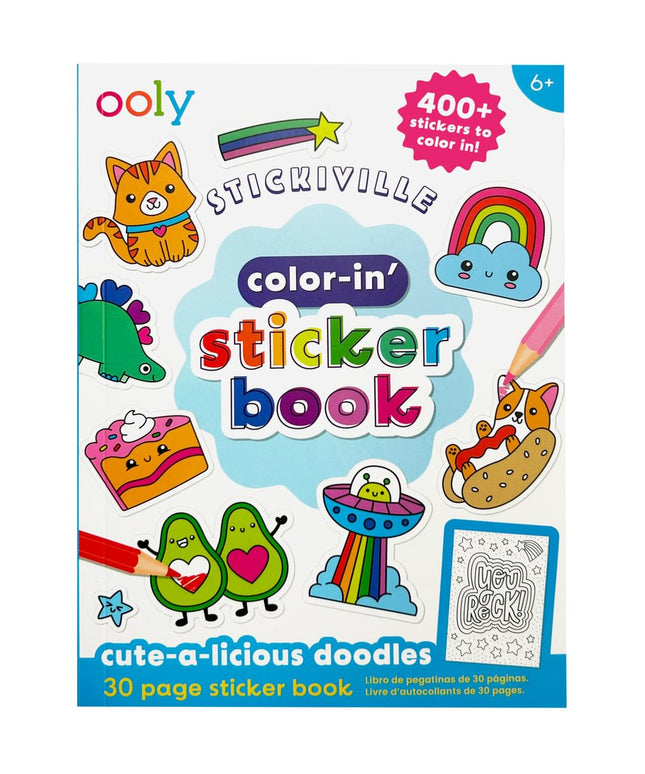 Ooly - Sticker Kleurboek Cute-A-Licious Doodles - CuteStuff.nl
