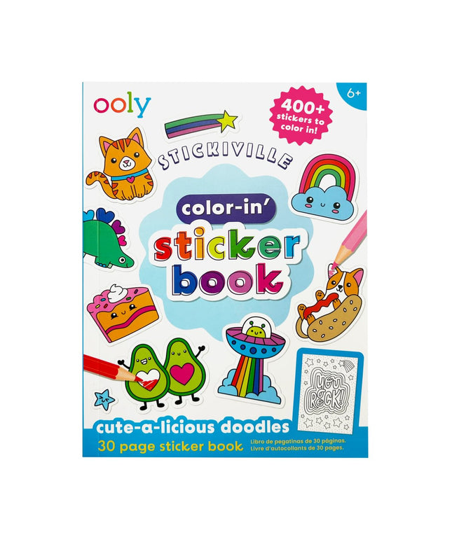 Ooly - Sticker Kleurboek Cute-A-Licious Doodles - CuteStuff.nl