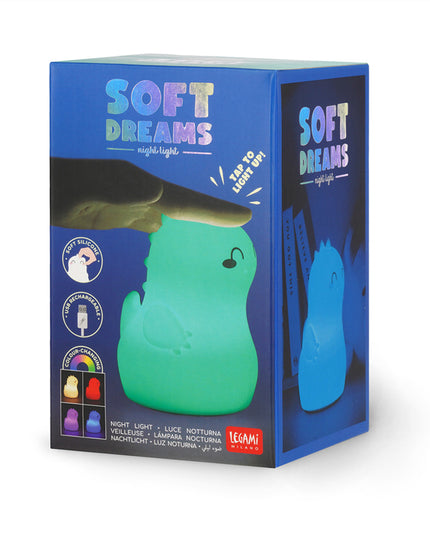 Oplaadbare Soft Lamp Dino - Legami - CuteStuff.nl