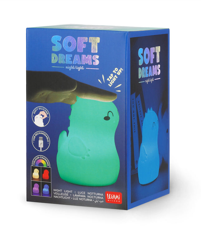 Oplaadbare Soft Lamp Dino - Legami - CuteStuff.nl