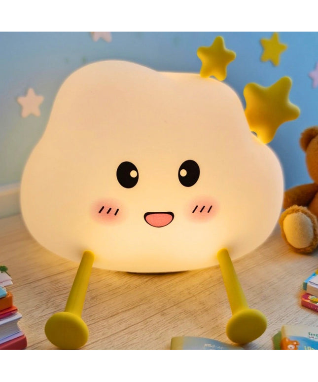 Oplaadbare Soft Lamp Happy Cloud - CuteStuff.nl