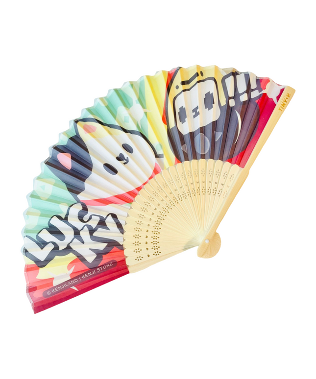 Opvouwbare waaier TINY-K LUCKY - Kenji - CuteStuff.nl