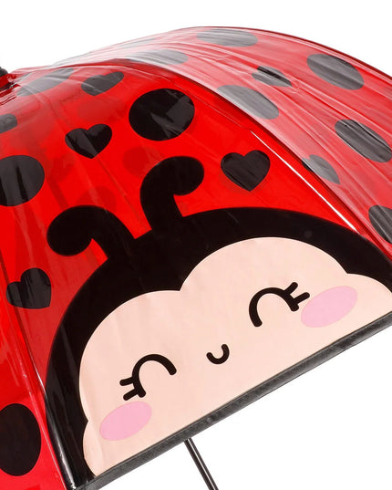 Paraplu Ladybug Transparant  - Legami - CuteStuff.nl