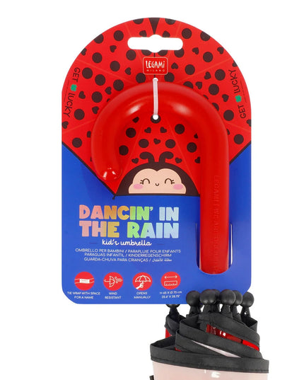 Paraplu Ladybug Transparant  - Legami - CuteStuff.nl