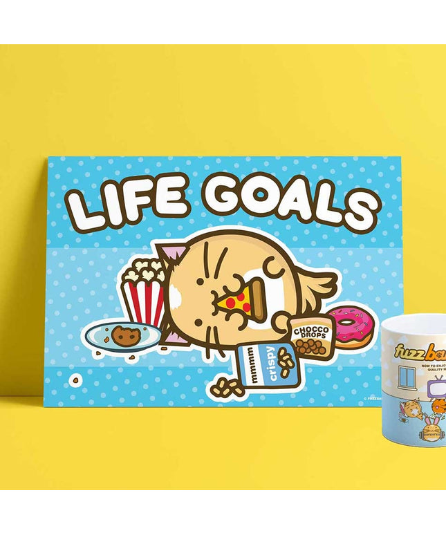 Print A4 - Life Goals - CuteStuff.nl