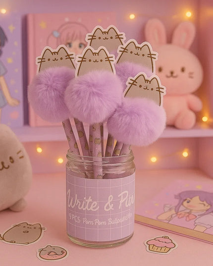 Pusheen Moments balpen met pompom - CuteStuff.nl