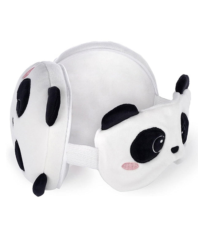 Reiskussen met slaapmasker - Panda - CuteStuff.nl
