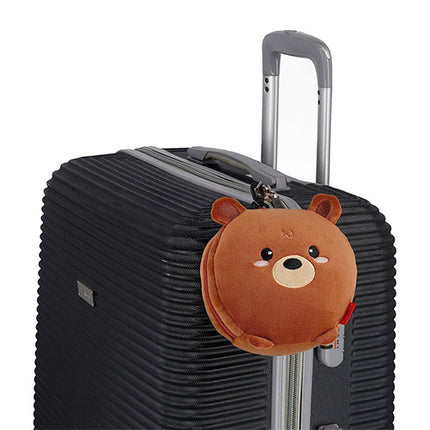 Reiskussen met slaapmasker - Teddy beer - CuteStuff.nl