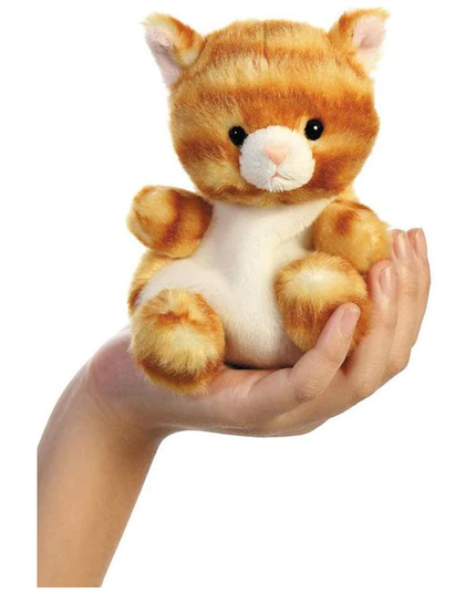 Rode kat knuffeltje 13 cm - Palm Pals - CuteStuff.nl