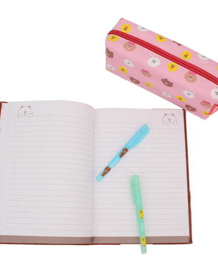 Roze Etui Friends - Line Friends - CuteStuff.nl