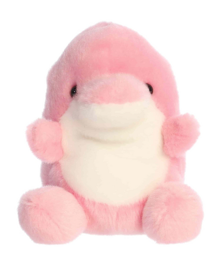 Roze dolfijn knuffeltje 13 cm - Palm Pals - CuteStuff.nl