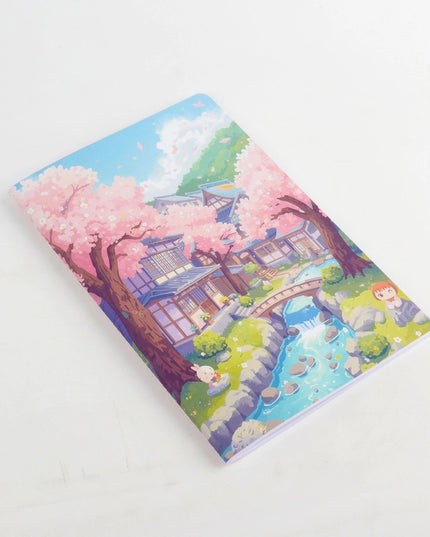 Schrift A5 Kawaii Japanse tuin - CuteStuff.nl