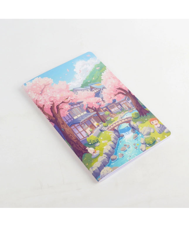 Schrift A5 Kawaii Japanse tuin - CuteStuff.nl