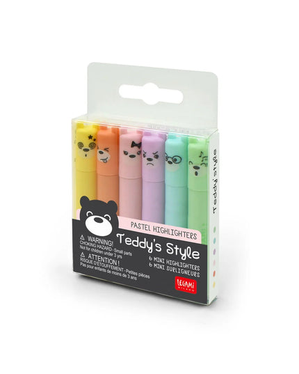 Set mini highlighters - Teddy's Style - CuteStuff.nl