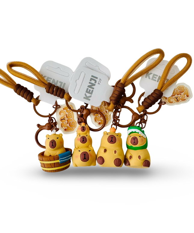 Sleutelhanger Capybara diverse - Kenji - CuteStuff.nl