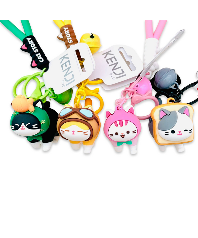 Sleutelhanger Cat Story - Kenji - CuteStuff.nl