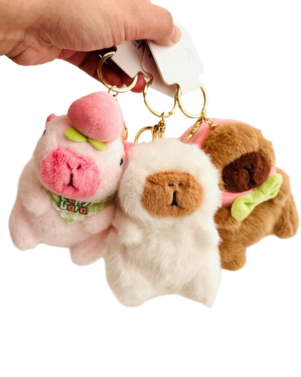 Sleutelhanger Fluffy Capybara diverse - Kenji - CuteStuff.nl