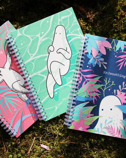 Spring notebook Red - Mr.Donothing - CuteStuff.nl