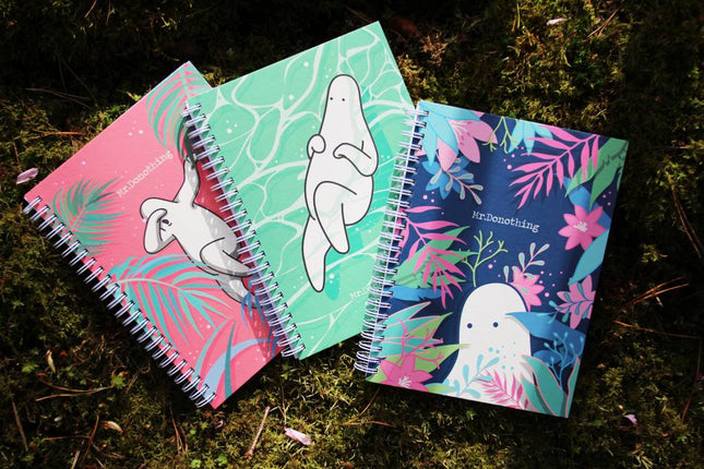 Spring notebook Red - Mr.Donothing - CuteStuff.nl