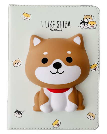 Squishy notebook A5 Shiba - Kenji - CuteStuff.nl
