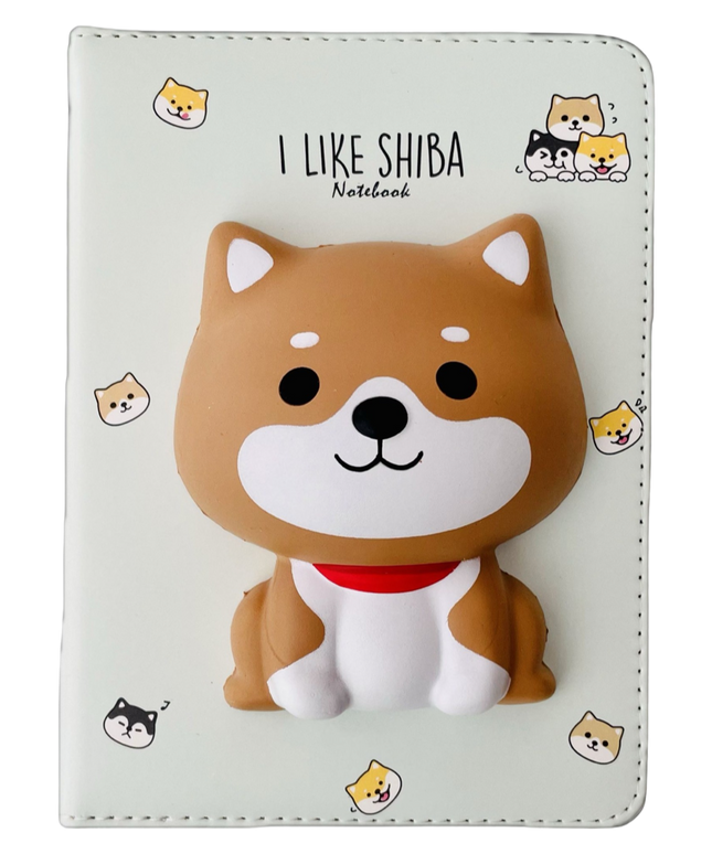 Squishy notebook A5 Shiba - Kenji - CuteStuff.nl