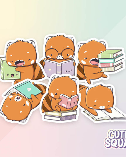 Stickerset Booklovers II - CutieSquad - CuteStuff.nl
