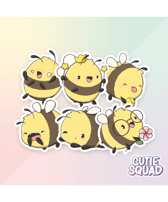 Stickerset Happy Bees II - CutieSquad - CuteStuff.nl