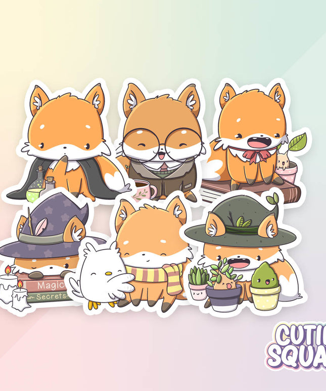Stickerset Magic Foxes - CutieSquad - CuteStuff.nl