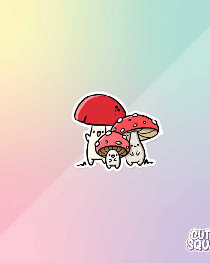 Stickerset Mushroom Forest - CutieSquad - CuteStuff.nl