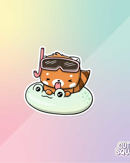 Stickerset Poolfloat Red Pandas - CutieSquad - CuteStuff.nl