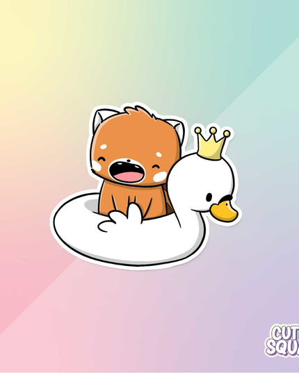 Stickerset Poolfloat Red Pandas - CutieSquad - CuteStuff.nl
