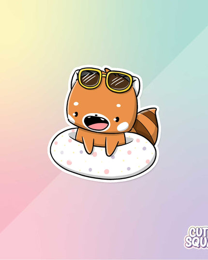 Stickerset Poolfloat Red Pandas - CutieSquad - CuteStuff.nl